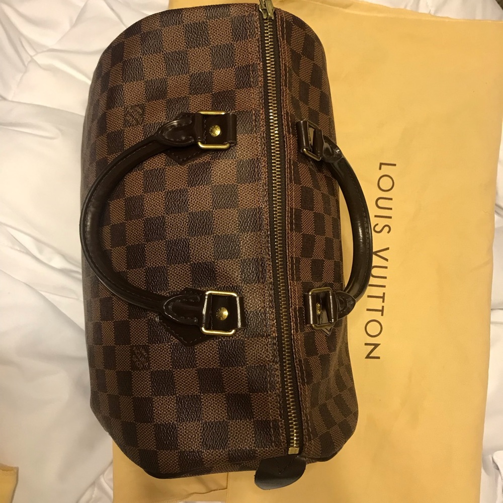 Authentic Louis Vuitton Speedy 30 Damier ebene